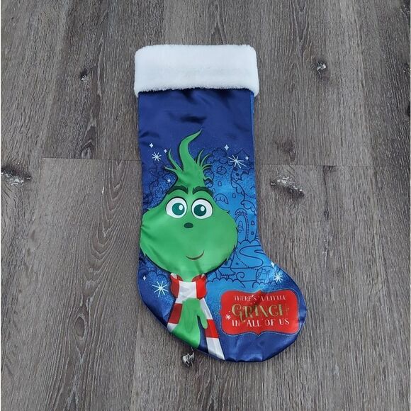 "There's a little Grinch in all of us" Christmas Stocking - Picture 1 of 3